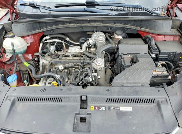 KM8J33A26JU632441 2018 HYUNDAI TUCSON Burgundy ძრავის განყოფილების ხედი