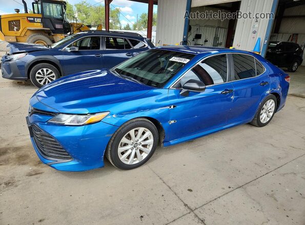 4T1B11HK6KU235852 2019 TOYOTA CAMRY Blue Tył lewy