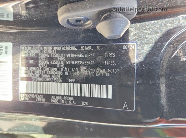 5TDYRKEC9RS215586 2024 TOYOTA SIENNA Black 