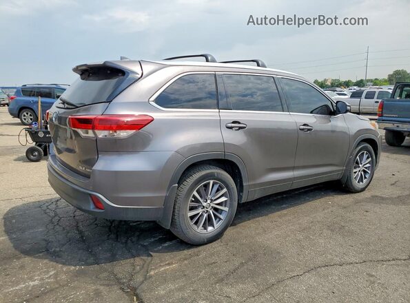 5TDJZRFH1KS713176 2019 TOYOTA HIGHLANDER Gray წინა მარჯვენა