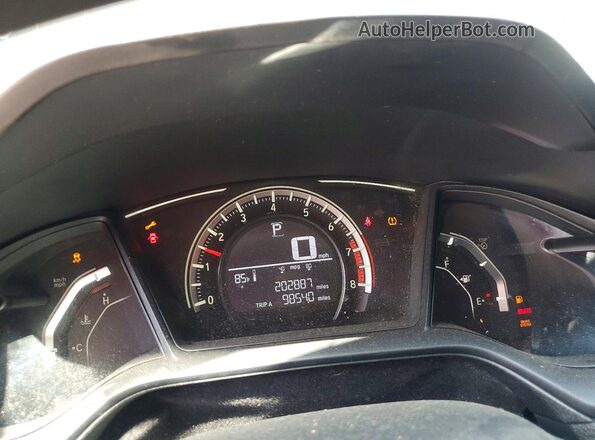 19XFC2F51HE056726 2017 HONDA CIVIC Black უკანა სავარძლების ხედი