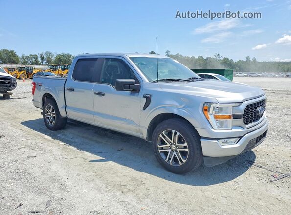 1FTEW1CPXMKE21267 2021 FORD F150 Silver წინა ხედი