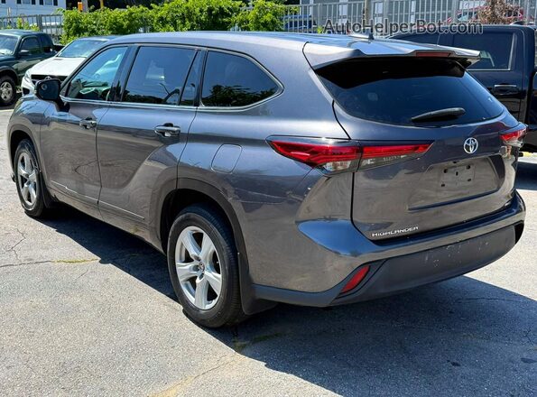 5TDCZRBH3MS091634 2021 TOYOTA HIGHLANDER Gray უკანა მარჯვენა