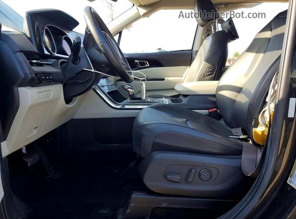KNDNE5H32N6084863 2022 KIA CARNIVAL Gray Widok deski rozdzielczej
