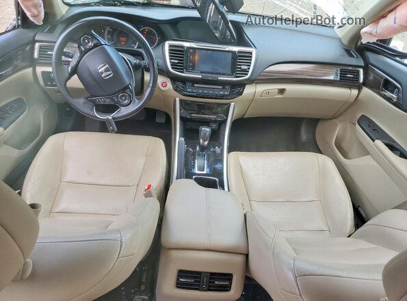1HGCR3F96GA004974 2016 HONDA ACCORD Белый Вид щитка приборов