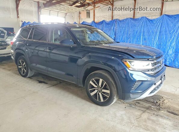 1V2LP2CA9MC601967 2021 VOLKSWAGEN ATLAS Blue წინა ხედი