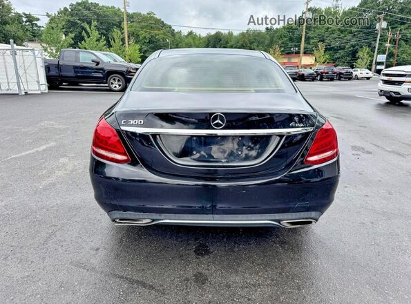 55SWF4KB0HU187623 2017 MERCEDES-BENZ C Black Հետևի տեսք