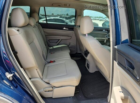 1V2ER2CAXKC519410 2019 VOLKSWAGEN ATLAS Blue Vista del compartimento del motor