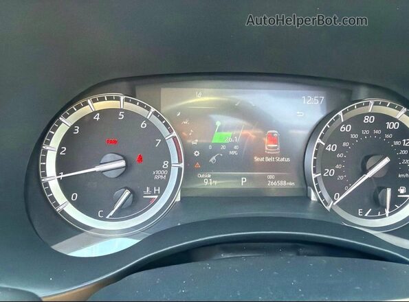 5TDHZRBHXNS241293 2022 TOYOTA HIGHLANDER Синий Вид щитка приборов