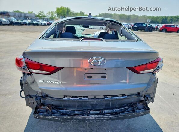 5NPD84LF1JH280730 2018 HYUNDAI ELANTRA Серый Вид салона спереди