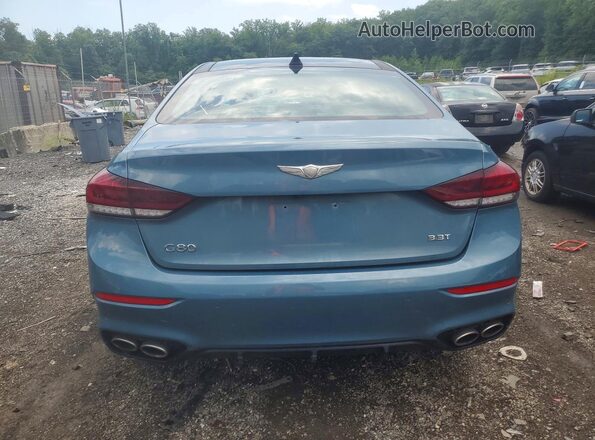 KMHGN4JB4JU229410 2018 GENESIS G80 Blue Widok wnętrza z przodu