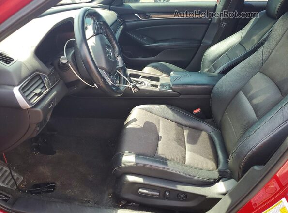1HGCV1F35JA212248 2018 HONDA ACCORD Red Widok deski rozdzielczej