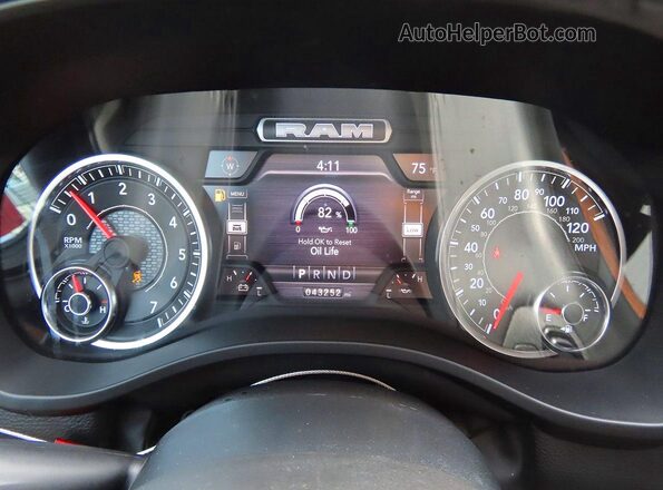 1C6RRFBG4PN613852 2023 RAM 1500 Black Вид щитка приладів