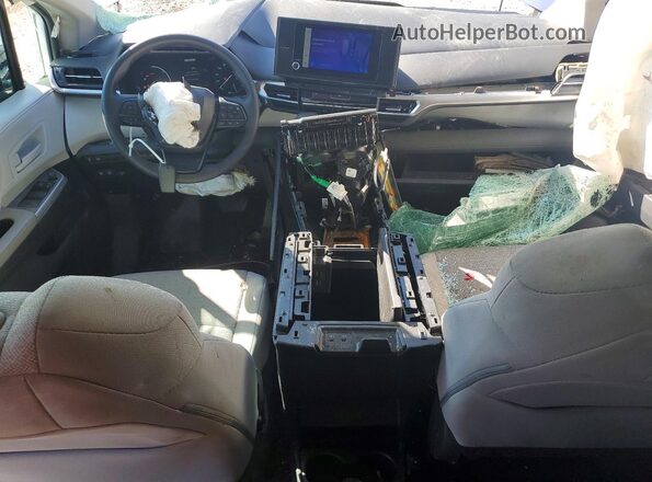 5TDKRKEC9SS225188 2025 TOYOTA SIENNA White Widok zestawu wskaźników