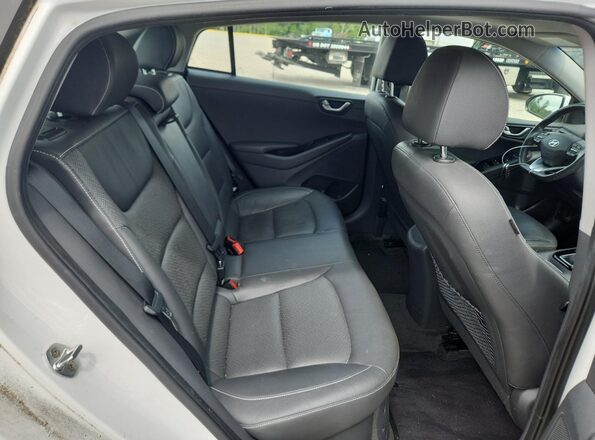 KMHC85LC2HU046566 2017 HYUNDAI IONIQ White Rear interior view