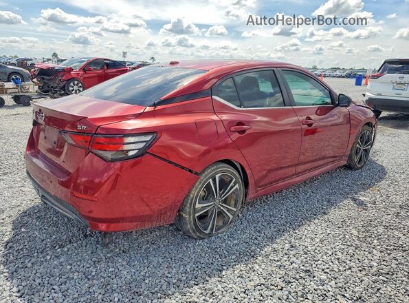 3N1AB8DV9MY307880 2021 NISSAN SENTRA Red Delantero derecho