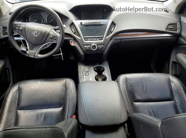 5FRYD3H5XHB010166 2017 ACURA MDX Black ხელსაწყოთა პანელის ხედი