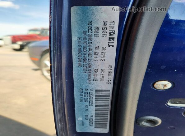 2C3CDZAG1GH322156 2016 DODGE CHALLENGER Blue VIN sticker view