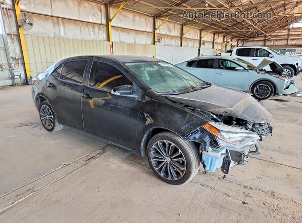 5YFBURHE8GP407453 2016 TOYOTA COROLLA Black Դիմացի տեսք