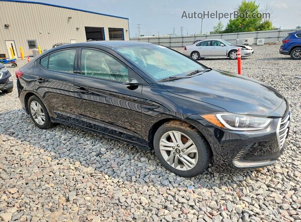 5NPD84LF5JH325734 2018 HYUNDAI ELANTRA Black Front view