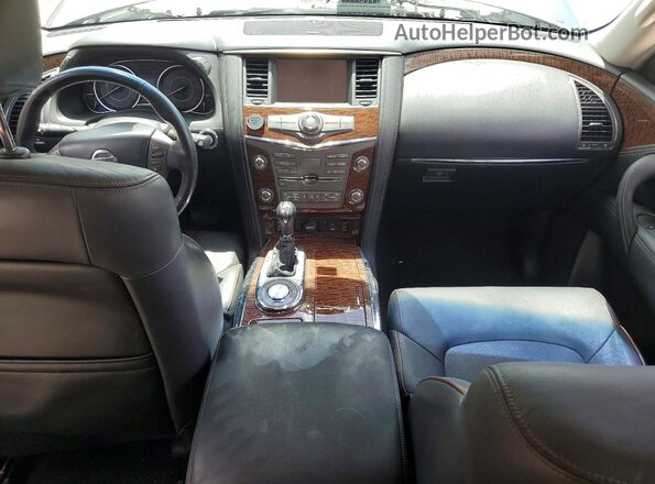 JN8AY2ND2H9000839 2017 NISSAN ARMADA Gray Widok zestawu wskaźników