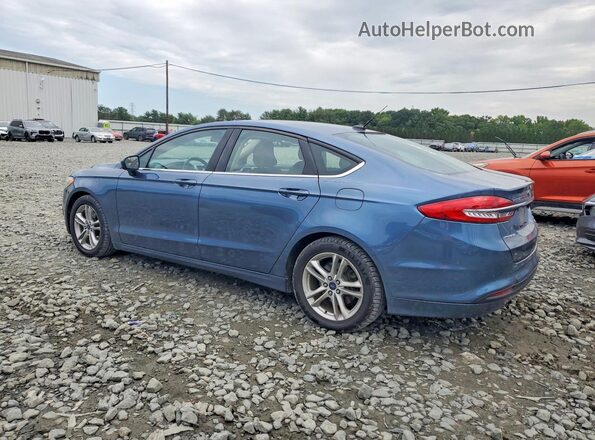 3FA6P0HD8JR179876 2018 FORD FUSION Blue Tył prawy