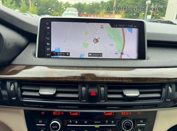 5UXKR0C58H0V66990 2017 BMW X5 Black Вид задніх сидінь