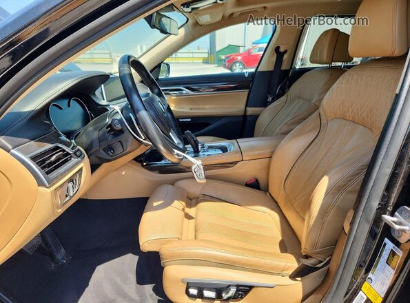 WBA7E2C50GG503948 2016 BMW 7 SERIES Black Widok deski rozdzielczej