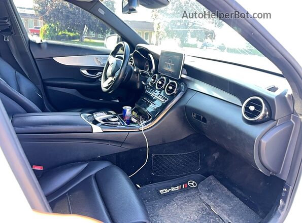 55SWF4KB8HU192830 2017 MERCEDES-BENZ C White Vista trasera