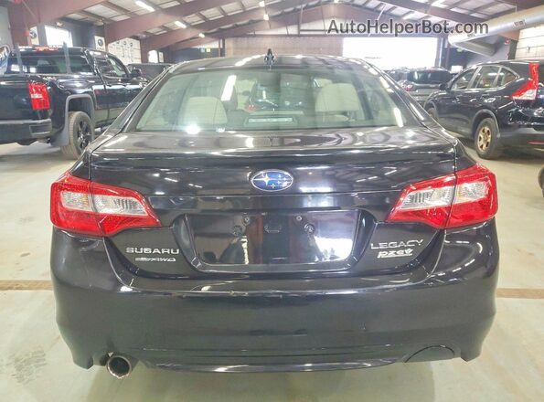 4S3BNAC66H3034728 2017 SUBARU LEGACY Черный Вид салона спереди