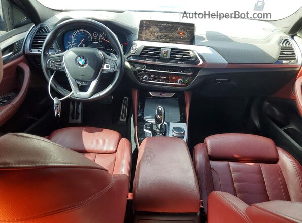 5UXUJ5C58KLJ63627 2019 BMW X4 Charcoal Vista del cuadro de instrumentos