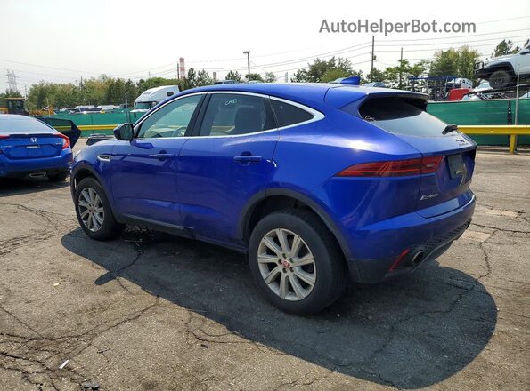 SADFJ2FX0J1Z13509 2018 JAGUAR E-PACE Blue Задня права чверть