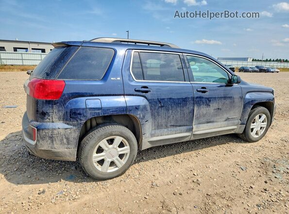 2GKFLTE31G6207217 2016 GMC TERRAIN Blue წინა მარჯვენა