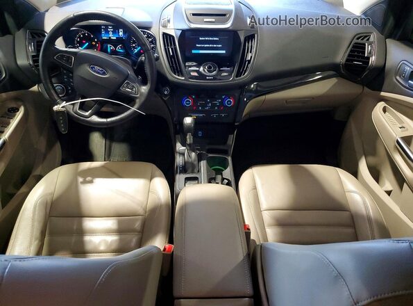 1FMCU9J97HUB40212 2017 FORD ESCAPE Gray Widok zestawu wskaźników