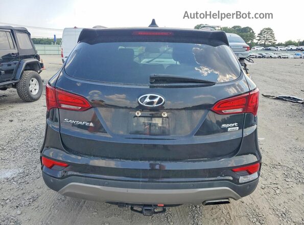 5XYZUDLB5HG468330 2017 HYUNDAI SANTA FE Black Вид салону спереду