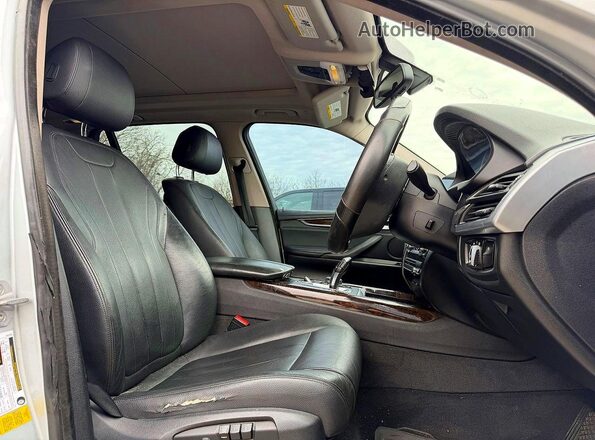 5UXKR2C59GOR69371 2016 BMW X5 Silver Widok z tyłu