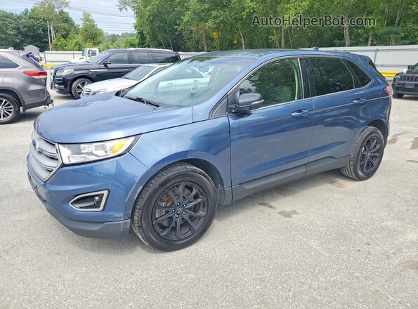 2FMPK4G92JBC34253 2018 FORD EDGE Синий Задняя левая четверть