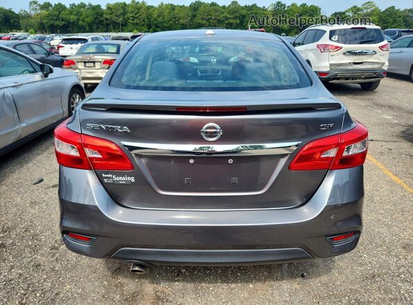 3N1AB7AP9KY403666 2019 NISSAN SENTRA Серый Вид салона спереди