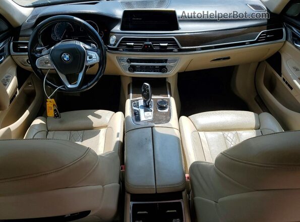 WBA7F2C57GG419641 2016 BMW 7 SERIES Blue Вид щитка приладів