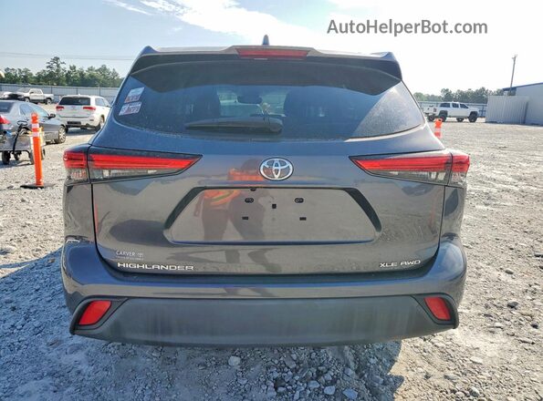5TDGZRBH8MS528707 2021 TOYOTA HIGHLANDER Gray Front interior view