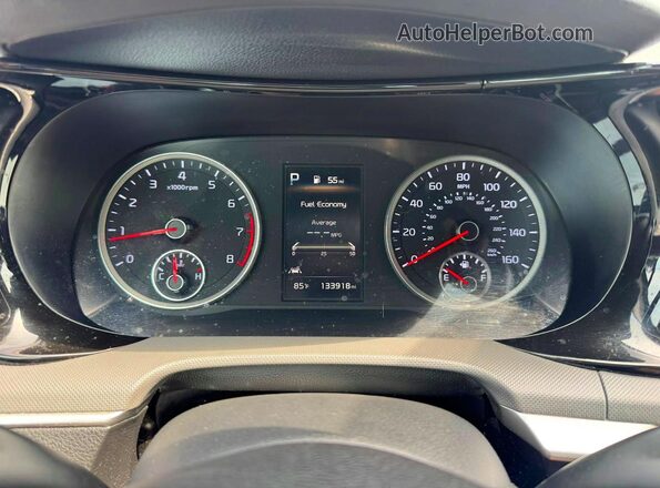 5XXG64J28NG100986 2022 KIA K5 Burgundy Вид щитка приладів
