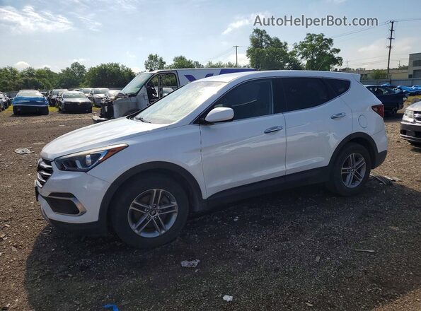 5NMZT3LB7JH061747 2018 HYUNDAI SANTA White Հետևի ձախ