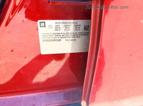 1G1ZE5STXHF215321 2017 CHEVROLET MALIBU Maroon VIN կոդի պիտակի տեսք