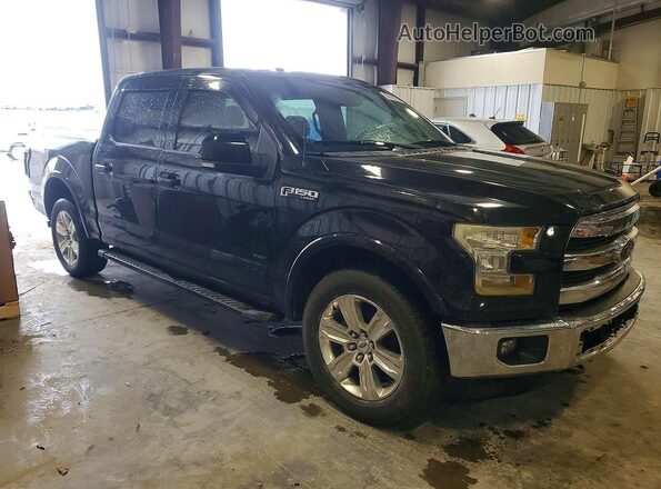 1FTEW1EP6GKD13391 2016 FORD F150 Black Widok z przodu