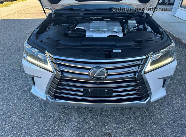 JTJHY7AX8J4264042 2018 LEXUS LX570 White Widok wnętrza z przodu