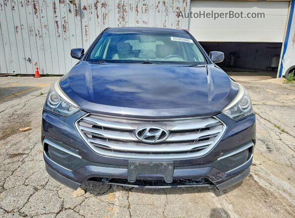 5XYZT3LB4JG565523 2018 HYUNDAI SANTA Gray უკანა ხედი