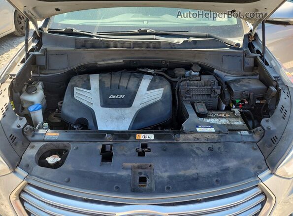 KM8SRDHF3HU182954 2017 HYUNDAI SANTA Silver Vista de la etiqueta del VIN
