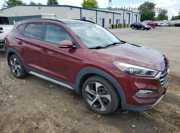 KM8J33A26JU632441 2018 HYUNDAI TUCSON Burgundy წინა ხედი