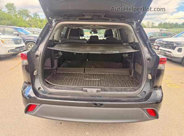 5TDGZRBHXLS002383 2020 TOYOTA HIGHLANDER Черный Панорамный вид салона 360°
