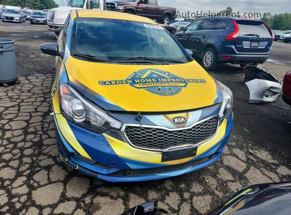 KNAFK5A83G5548669 2016 KIA FORTE Желтый Вид сзади